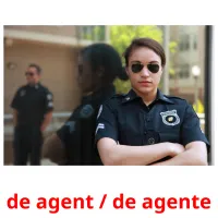 de agent / de agente flashcards illustrate