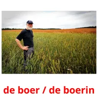 de boer / de boerin cartes flash