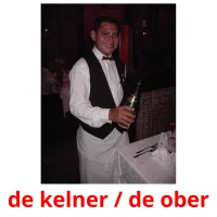 de kelner / de ober cartes flash