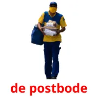 de postbode flashcards illustrate