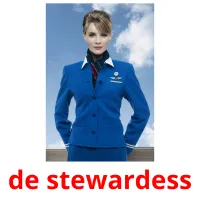 de stewardess flashcards illustrate