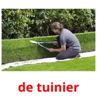 de tuinier flashcards illustrate