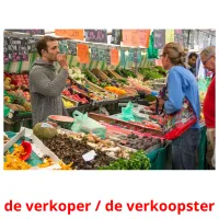 de verkoper / de verkoopster cartes flash