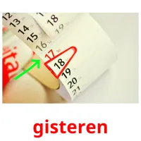 gisteren flashcards illustrate