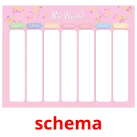 schema flashcards illustrate