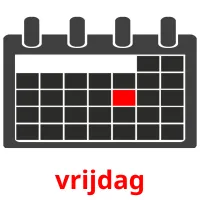 vrijdag flashcards illustrate