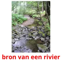 bron van een rivier cartes flash