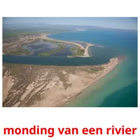 monding van een rivier cartes flash