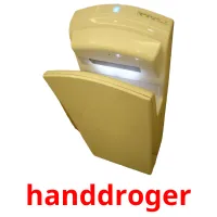 handdroger Bildkarteikarten