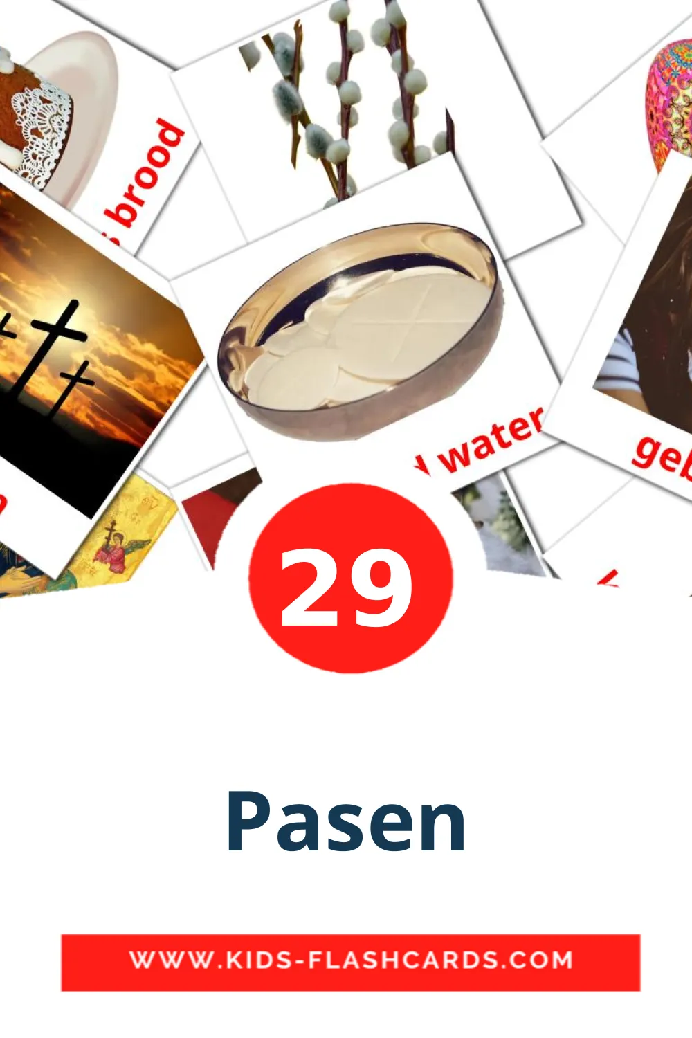 29 Pasen Picture Cards for Kindergarden in dutch