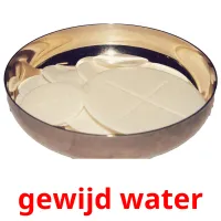 gewijd water picture flashcards