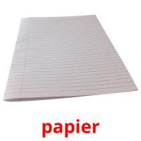 papier picture flashcards