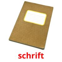 schrift flashcards illustrate