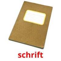 schrift ansichtkaarten