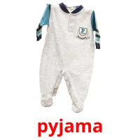 pyjama Bildkarteikarten