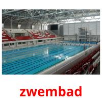 zwembad flashcards illustrate