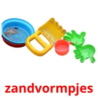 zandvormpjes flashcards illustrate