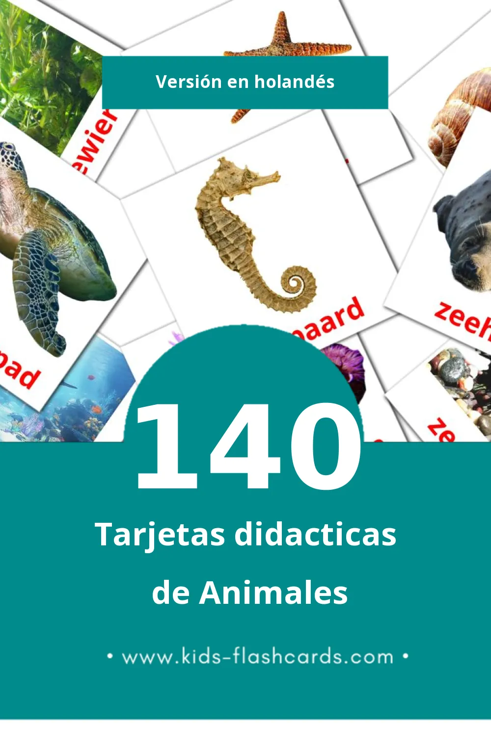 Tarjetas visuales de Dieren para niños pequeños (140 tarjetas en Holandés)