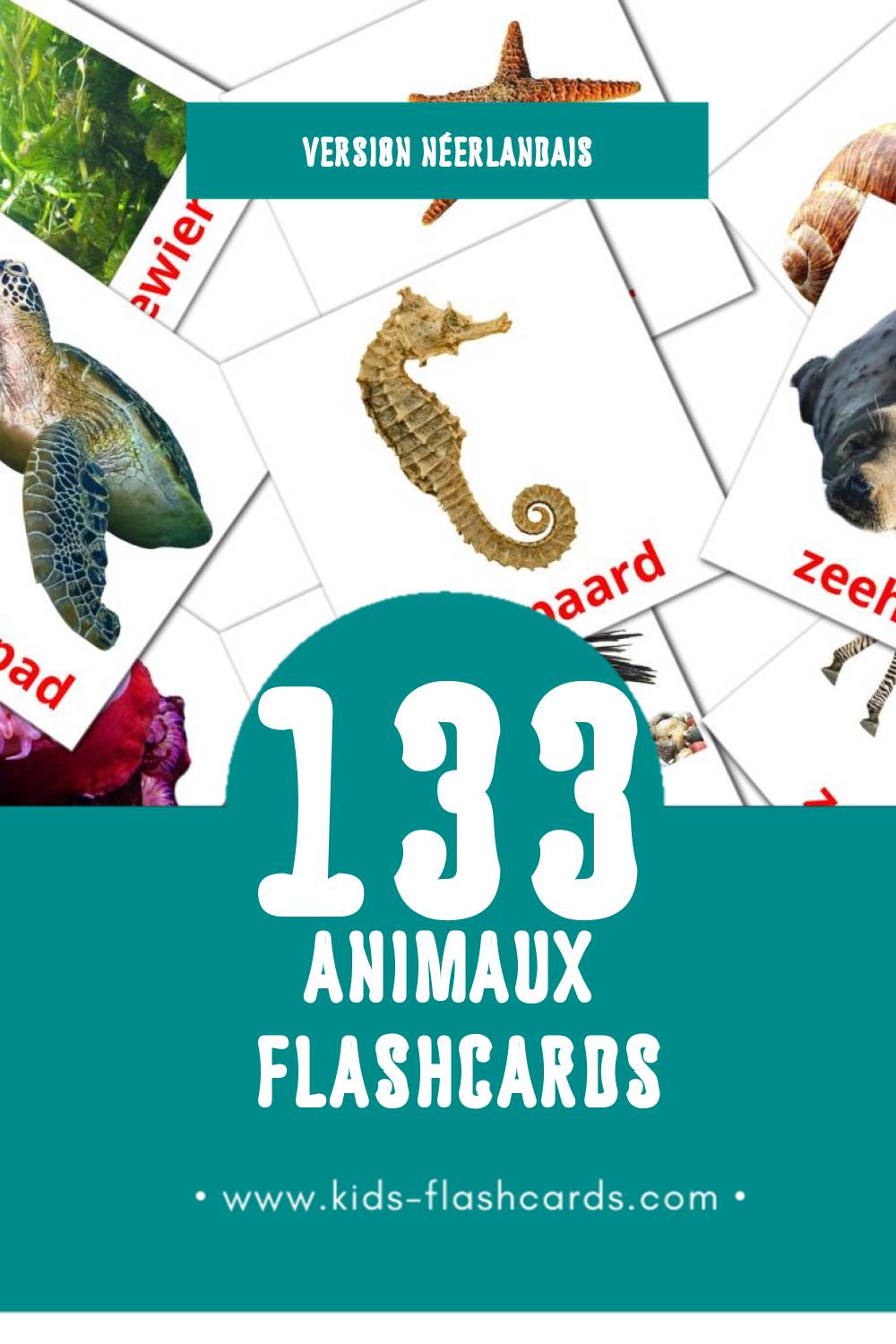 Flashcards Visual Beesten pour les tout-petits (133 cartes en Néerlandais)