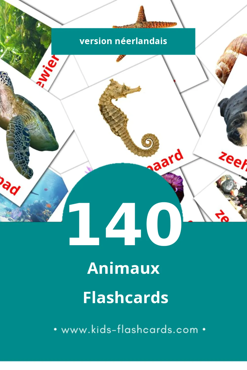 Flashcards Visual Dieren pour les tout-petits (140 cartes en Néerlandais)