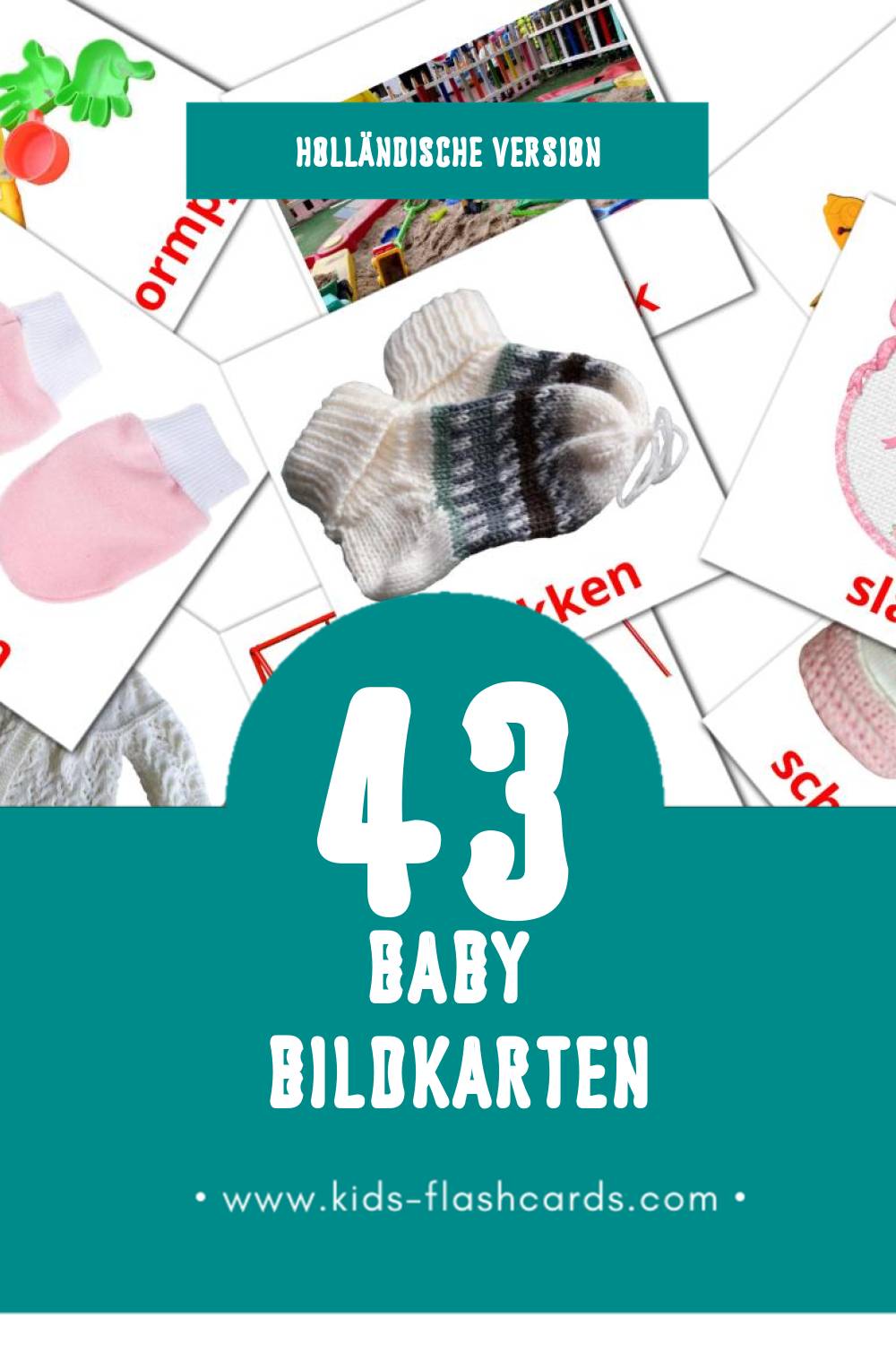 Visual Peuters Flashcards für Kleinkinder (43 Karten in Holländisch)