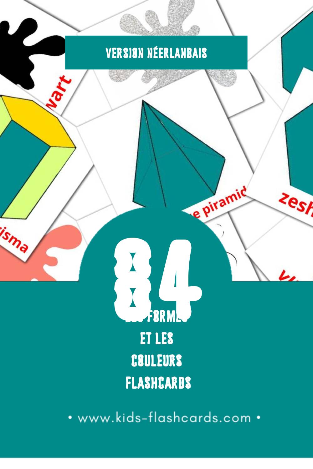 Flashcards Visual Kleuren en vormen pour les tout-petits (67 cartes en Néerlandais)