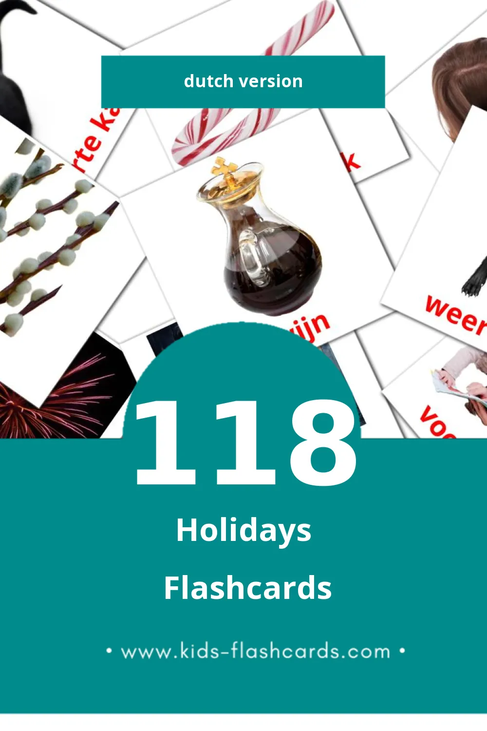 Visual Vakantie Flashcards for Toddlers (118 cards in Dutch)