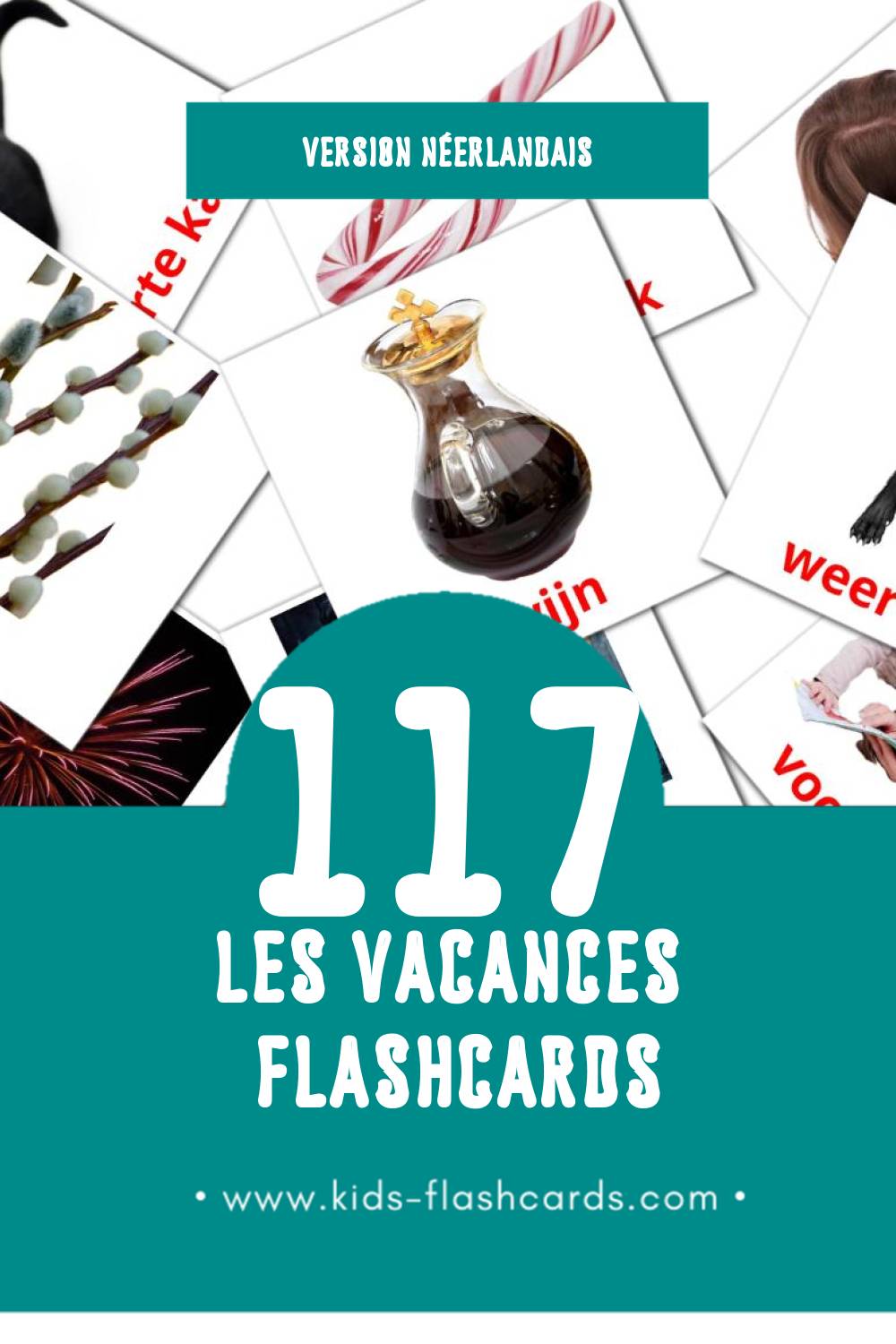 Flashcards Visual Vakantie pour les tout-petits (117 cartes en Néerlandais)