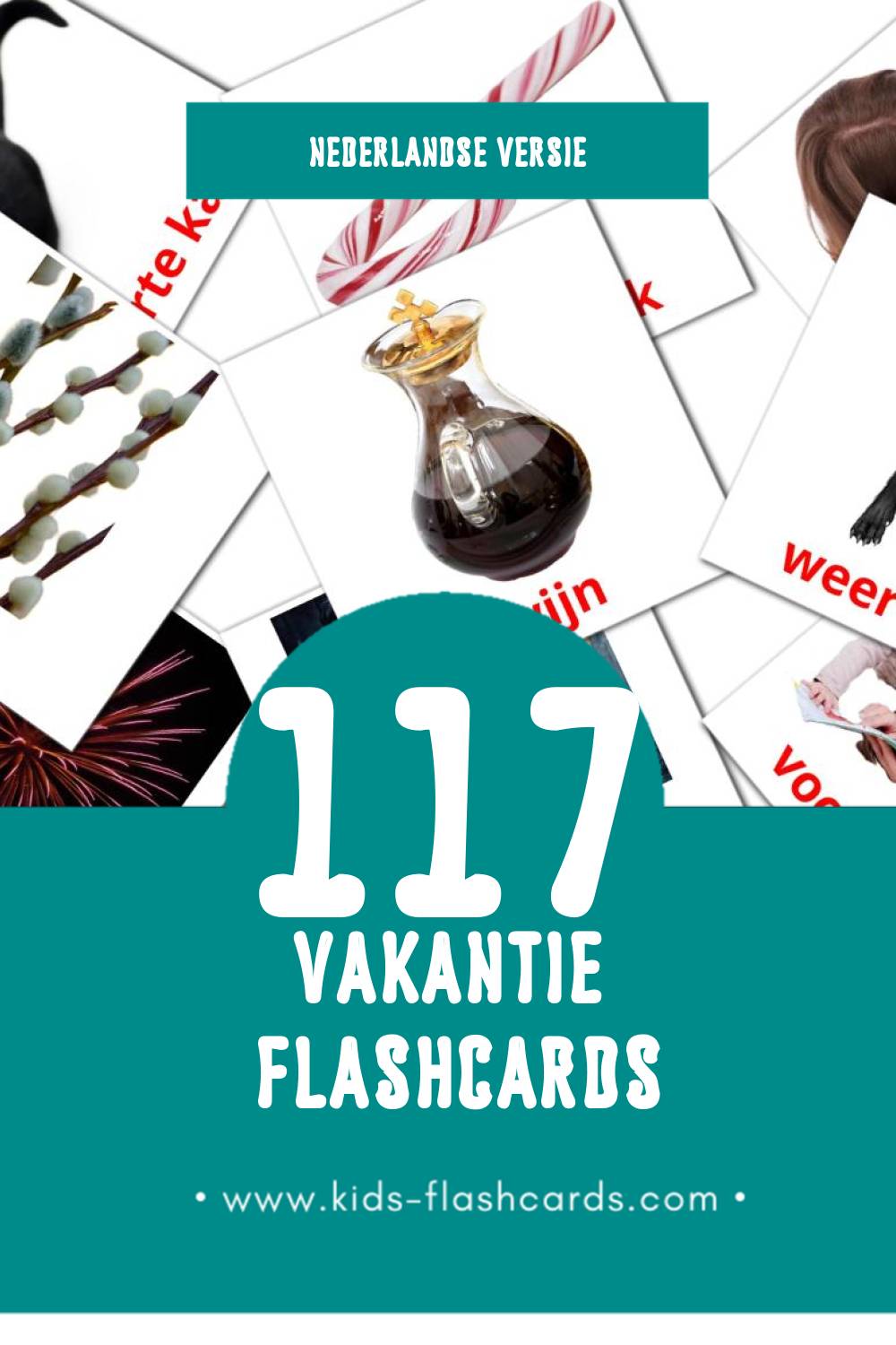 Visuele Vakantie Flashcards voor Kleuters (117 kaarten in het Nederlands)