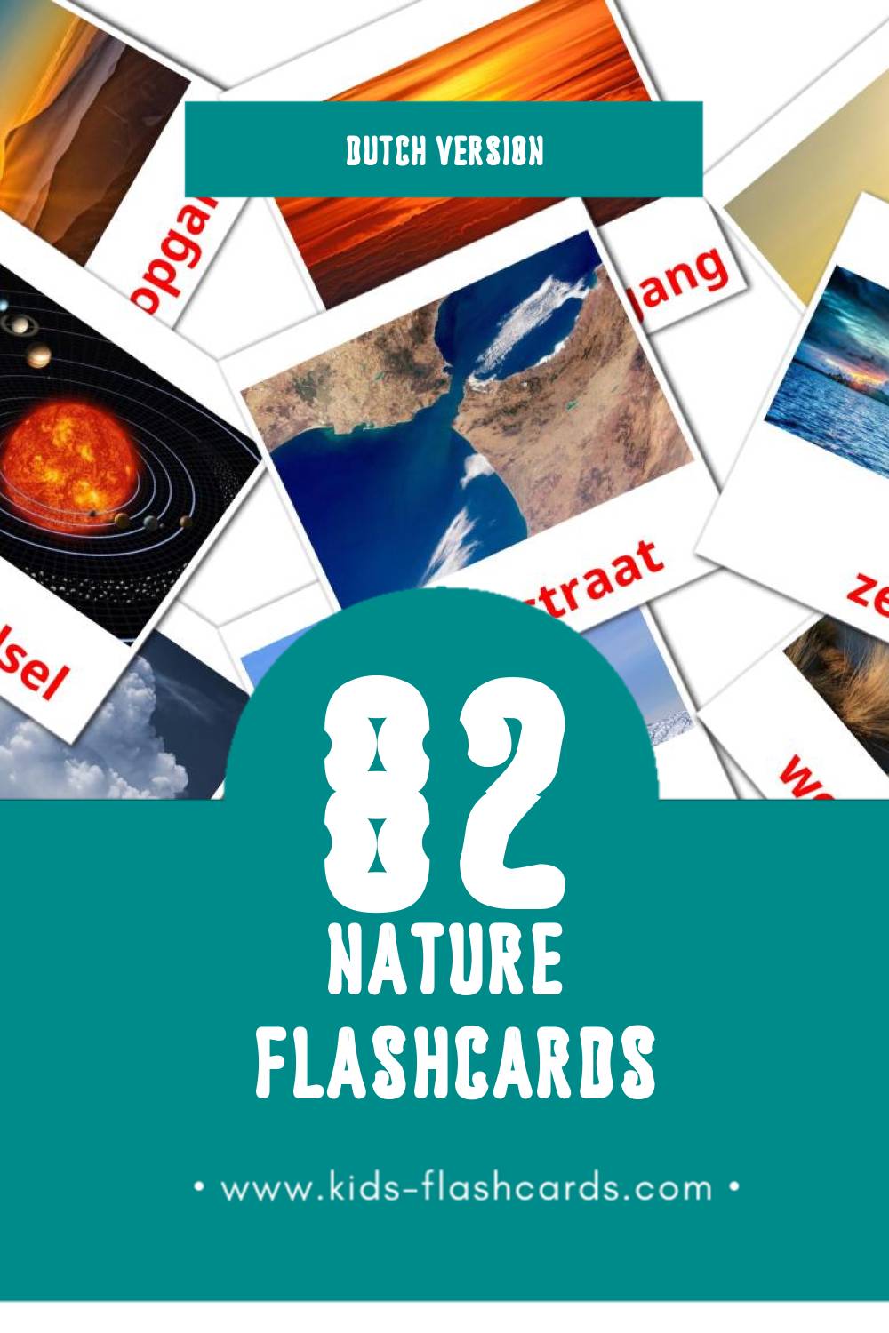 Visual Natuur Flashcards for Toddlers (31 cards in Dutch)