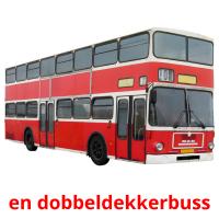 en dobbeldekkerbuss card for translate