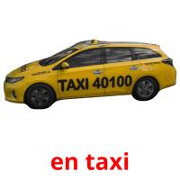 en taxi picture flashcards