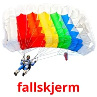 fallskjerm picture flashcards