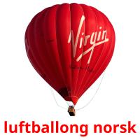 luftballong norsk Bildkarteikarten