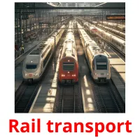 Rail transport picture flashcards