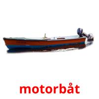 motorbåt flashcards illustrate