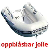 oppblåsbar jolle picture flashcards