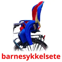 barnesykkelsete cartões com imagens