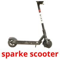 sparke scooter flashcards illustrate