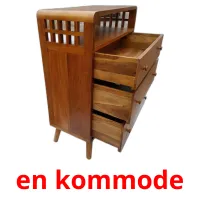 en kommode cartões com imagens