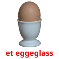 et eggeglass cartões com imagens