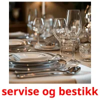 servise og bestikk kuvakortit