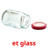 et glass cartões com imagens