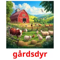 gårdsdyr kuvakortit