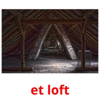 et loft cartões com imagens