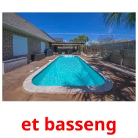 et basseng cartões com imagens