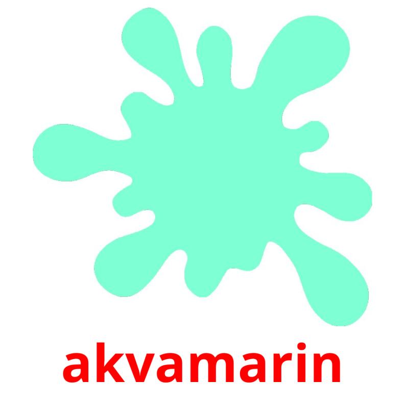 akvamarin flashcards illustrate