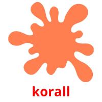 korall flashcards illustrate