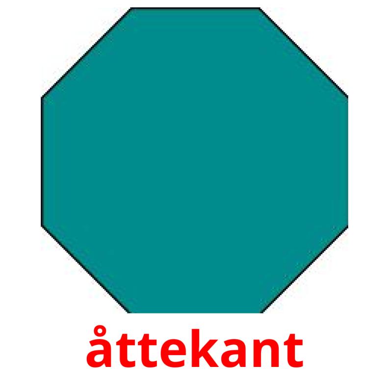 åttekant Tarjetas didacticas
