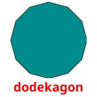 dodekagon cartões com imagens